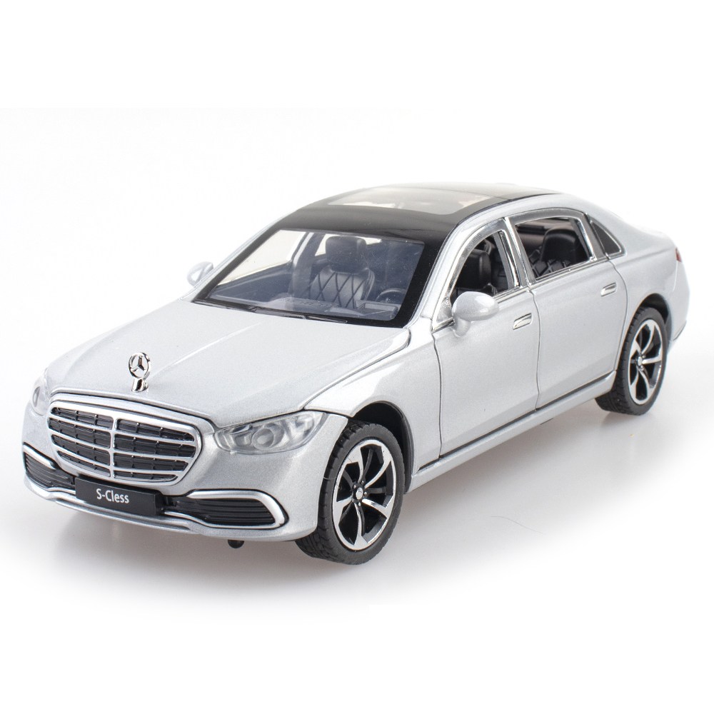마이카 다이캐스트 금속 1:24 벤츠 S400L 모델 합금 자동차 모형 피규어 장식, 1개, 01_실버 39,800원