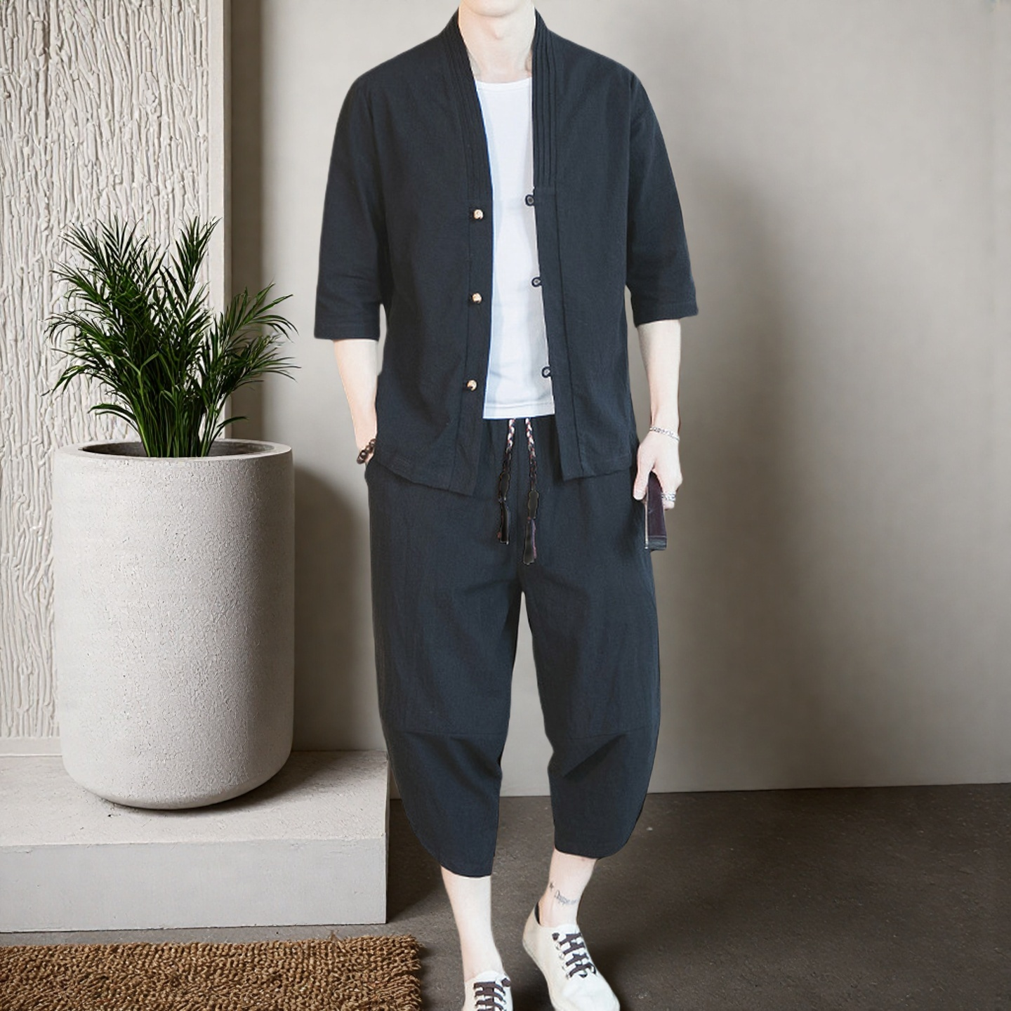 남성 개량 한복 여름 생활 모시옷 삼베옷 법복 절복 상하의세트 40,990원