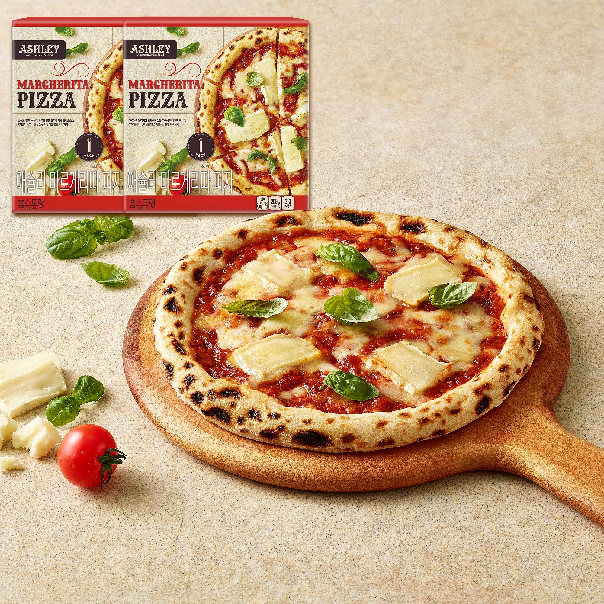 애슐리 마르게리따 화덕 피자, 2개, 208g 27,090원