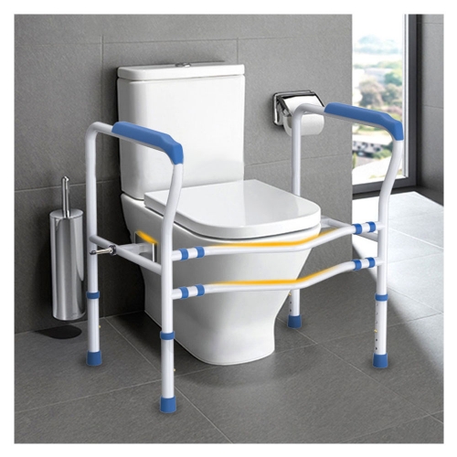 양변기 안전손잡이 화장실 손잡이 / 양변기안전손잡이 장애인 노약자 노인 어르신 임산부 환자 지지대 보조, 블루 62,100원