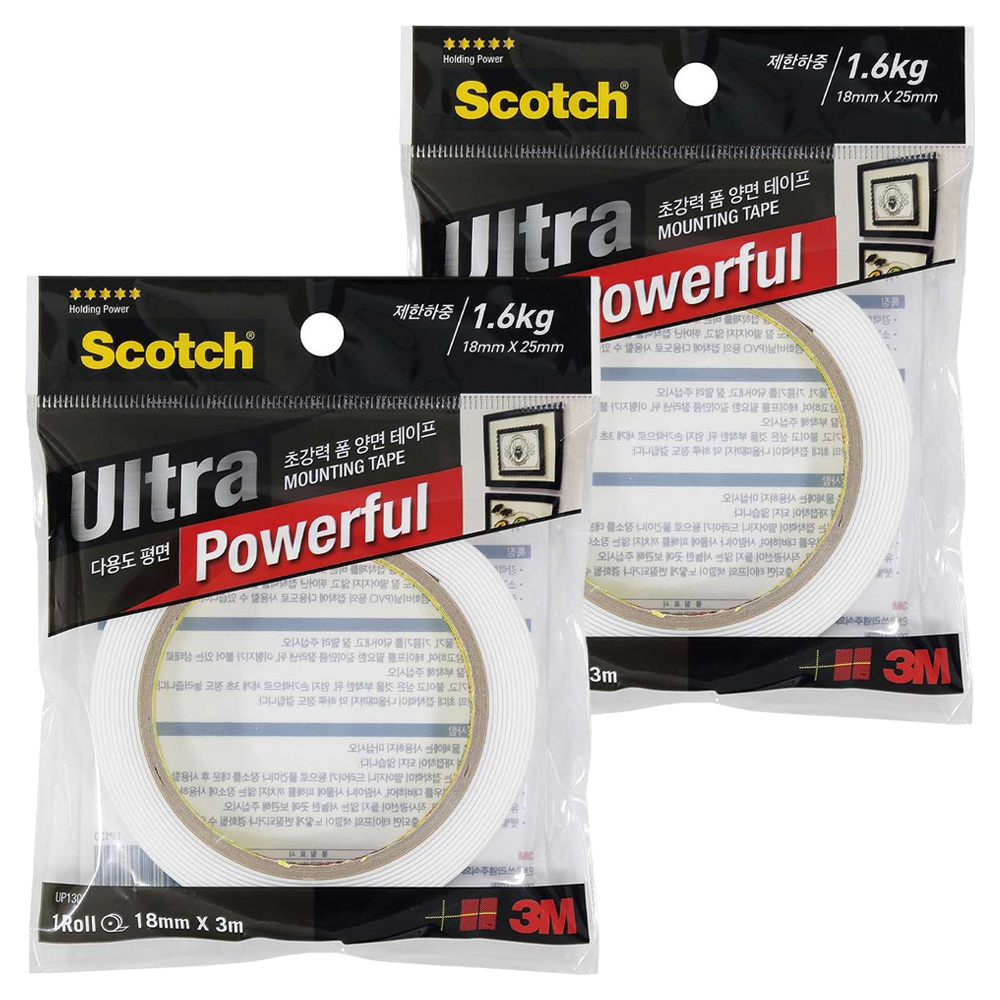 3M 스카치 초강력 폼 양면 테이프 18mm x 3m 19,950원