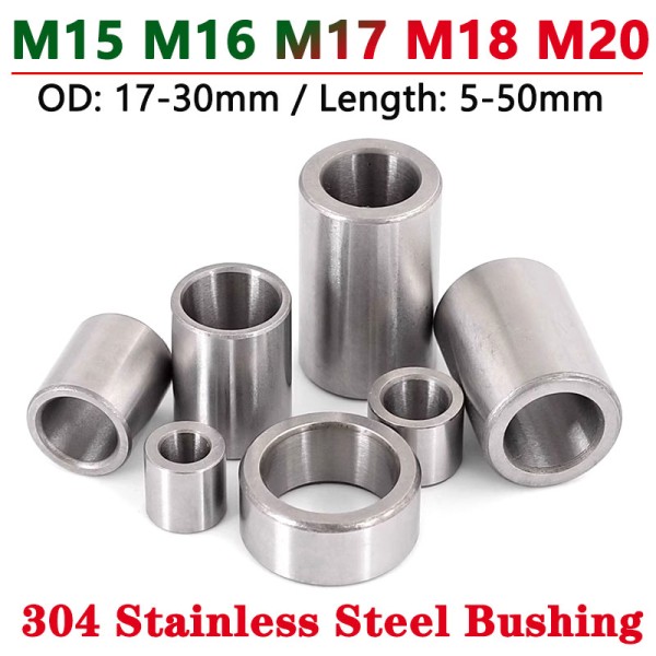 M17 스탠드오프 스테인리스 304 가스켓 M18 스페이서 슬리브 50MM 원형 없는 M16 M15 30MM 스틸 17 외경 M20 와셔 길이 부싱 나사 12,320원