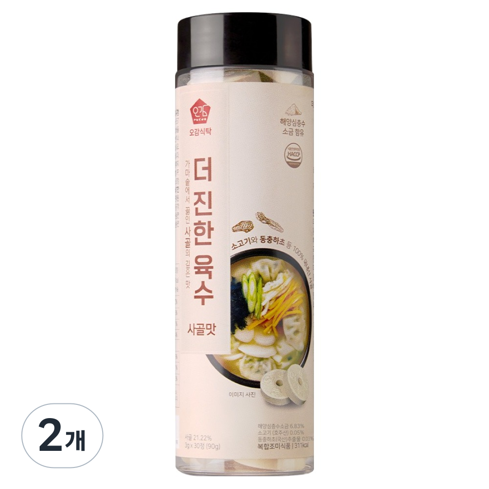 오감식탁 더 진한 육수 사골맛 30p, 90g, 2개 25,000원