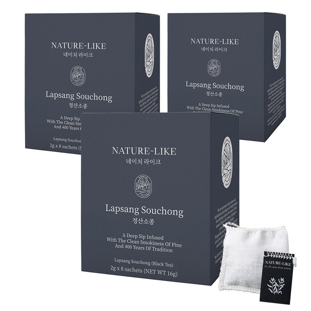 네이처라이크 정산소종 최상품 홍차_ 청정소나무 훈연향 고혹적인 단맛 순면 티백 잎차 미세플라스틱NO 항산화 프리미엄 유기농 허브티 50,300원