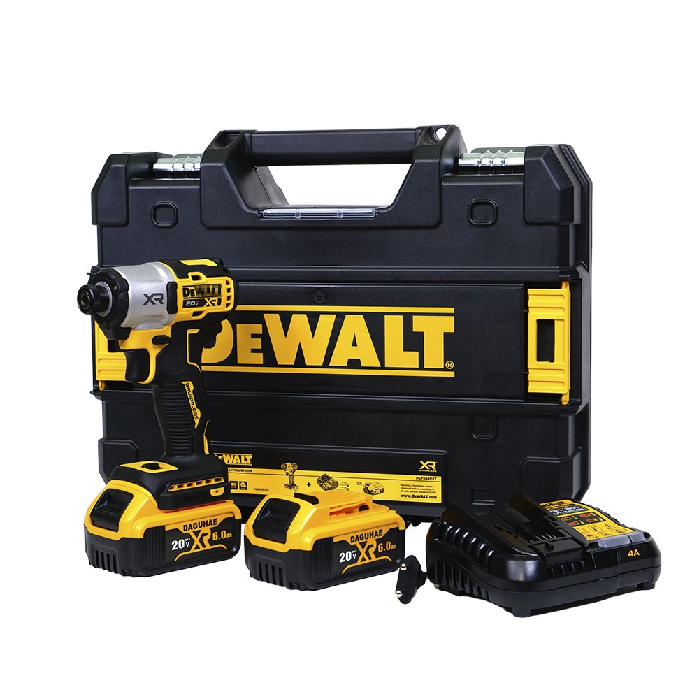 디월트 20V 충전임팩트드라이버 DCF845P2T 6.0AH호환배터리2개세트 BL 브러쉬리스 임팩드라이버 313,300원