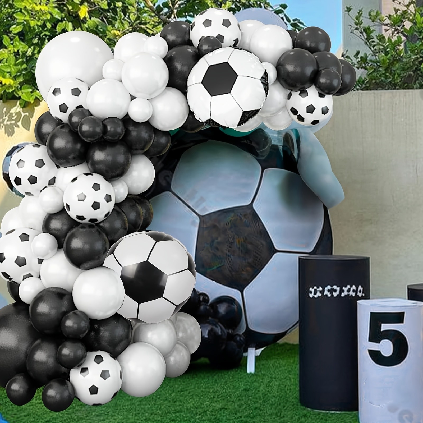 CEUQIESO 축구 테마 파티 세트 , 일반 이벤트 생일 파티 , 운동회 유치원 개학식용 , 총 95개 13,300원