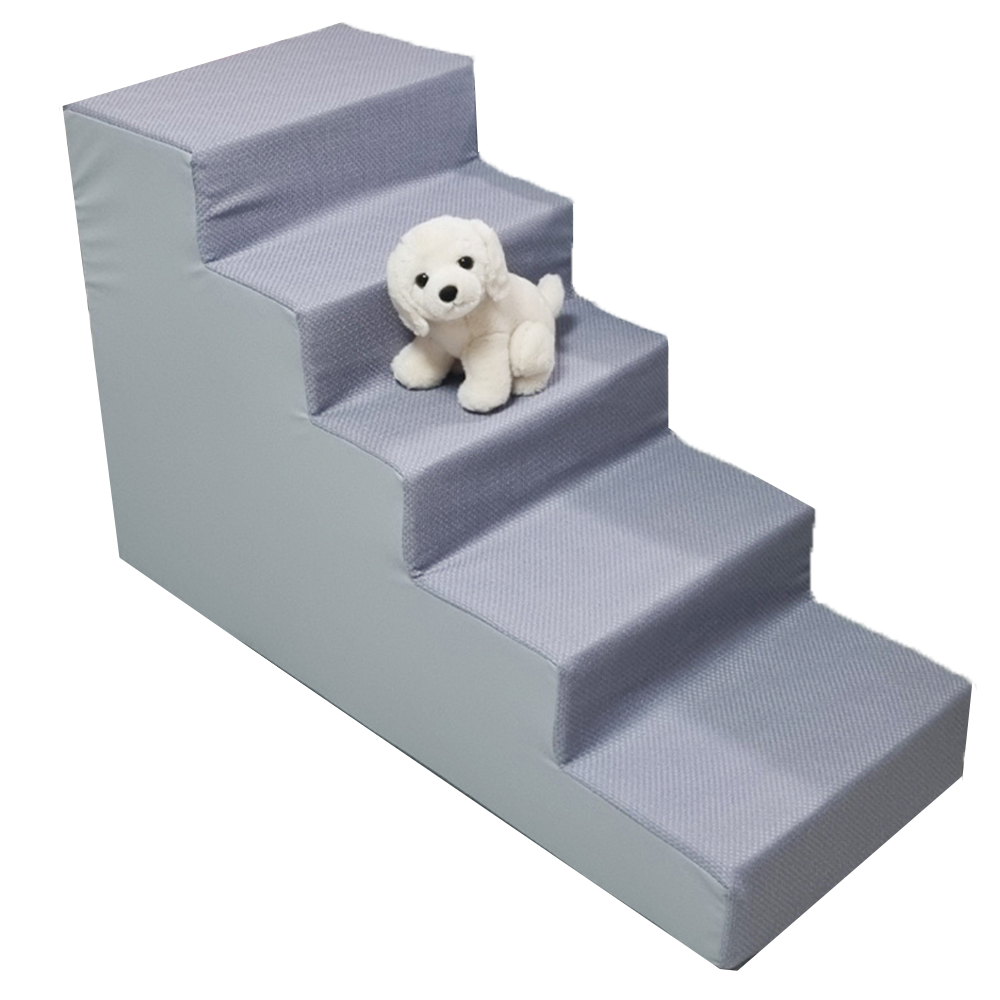 8DECO 강아지계단 5단 60cm 펫스텝, 애견계단, 그레이계단, play5 논슬립그레이, 1개 74,900원