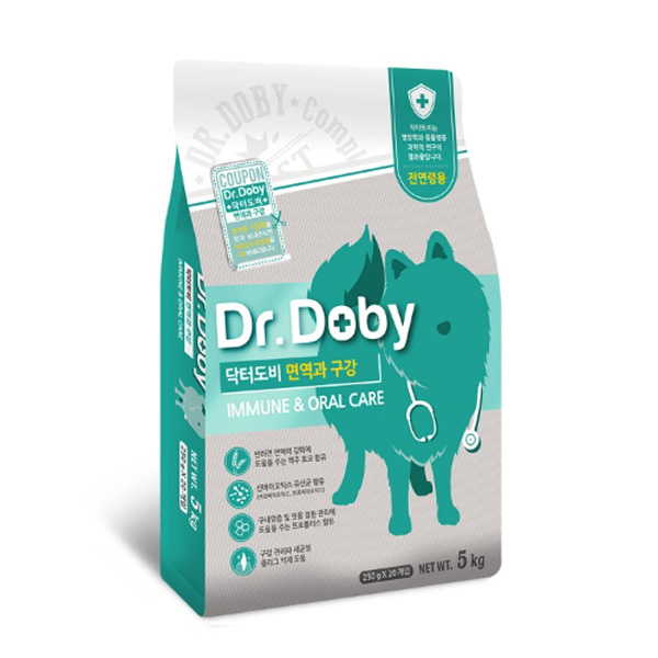닥터도비 면역과 구강 5kg(250g x20) 염증관리 사료 36,500원