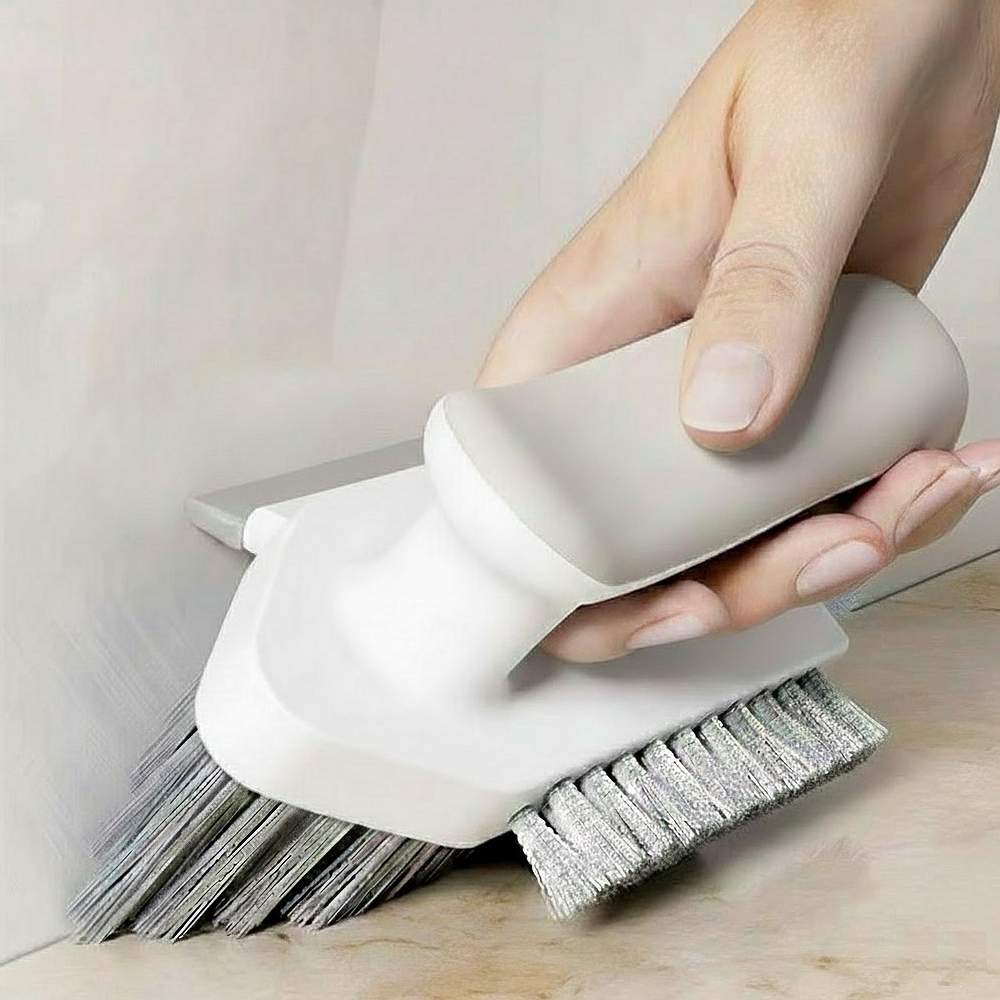 히즈엔 강력청소 빳빳한 청소솔 V자 구석 틈새 브러쉬 솔, 화이트, 1개 6,900원