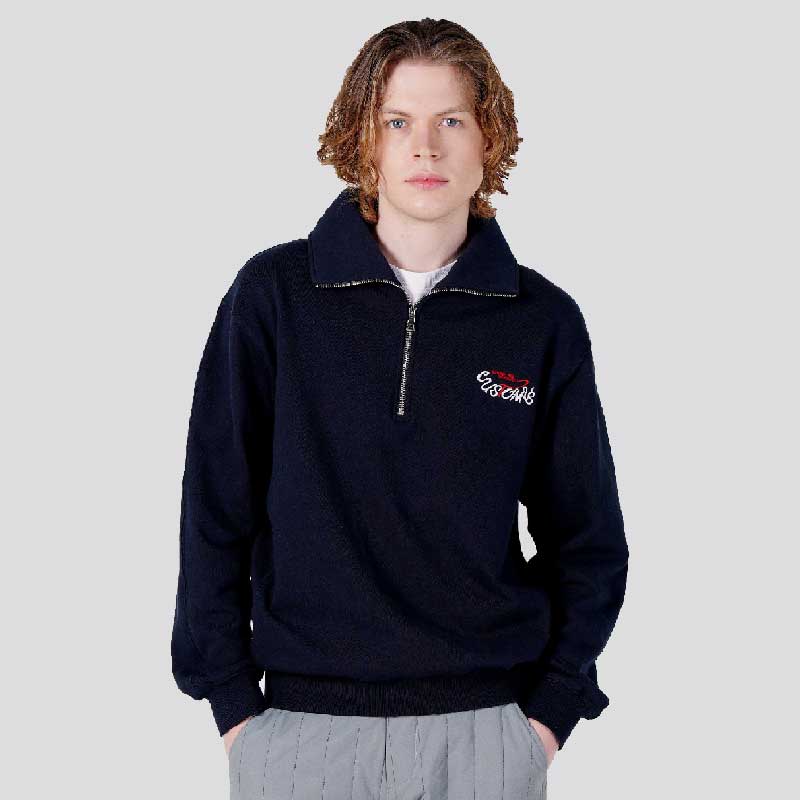[커스텀어스] 남자 로고자수 하프집업 스웻셔츠 CXS25FKKT918 NAV 80,100원