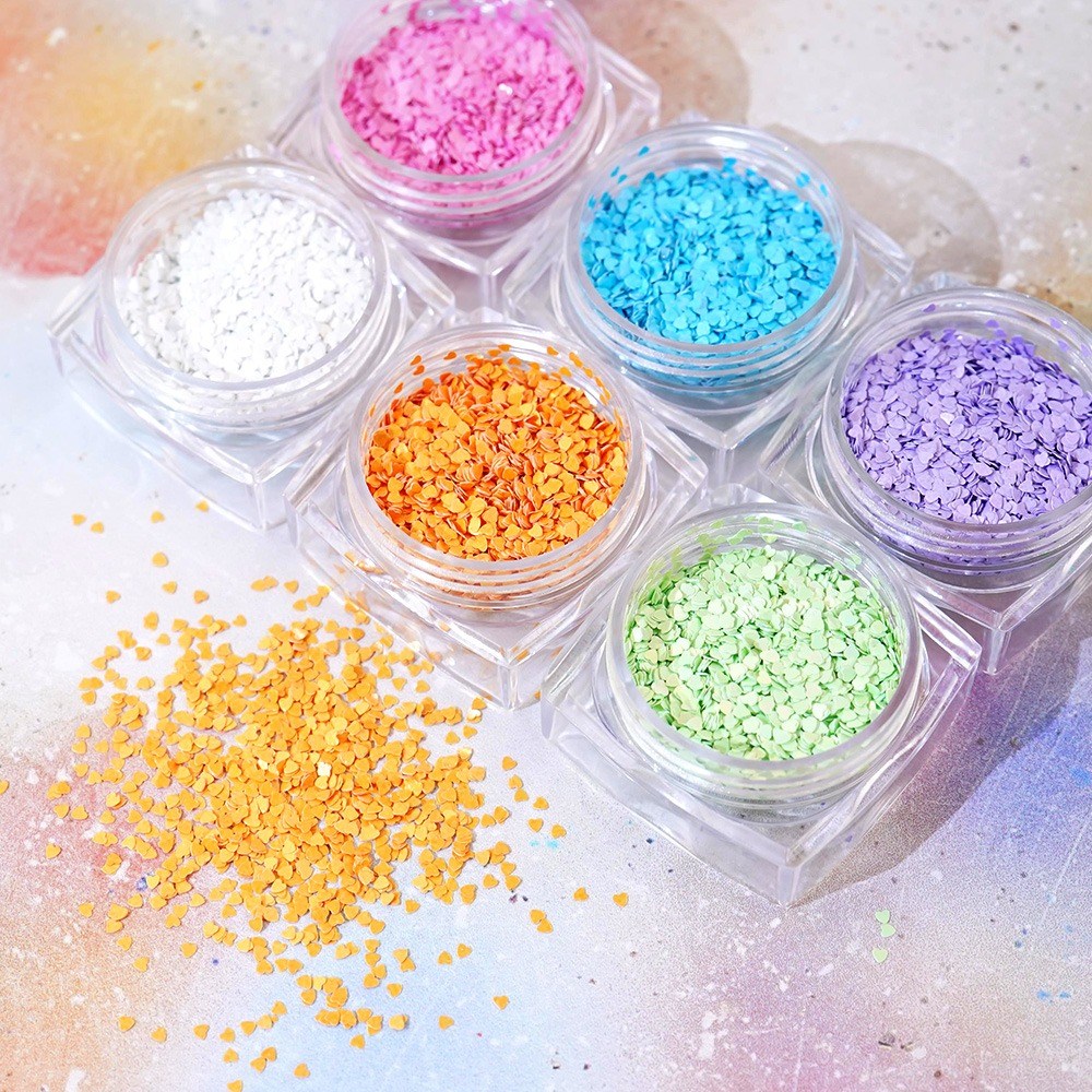 네일스토어 하트 네일글리터 6종세트-9 초미니 1mm, 1개, 하트 파스텔 6종 8,800원