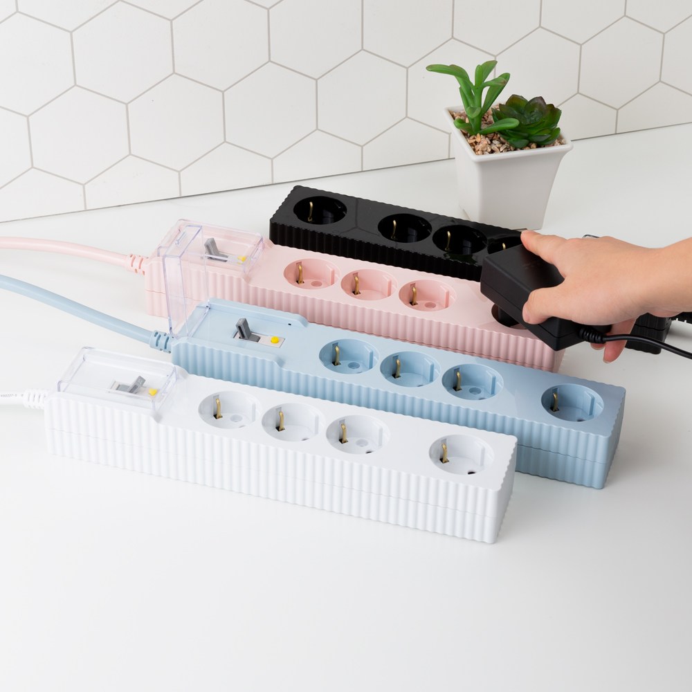 쿠폰15%_파워존 고용량 웨이브 멀티탭 누전차단 4구 29,000원