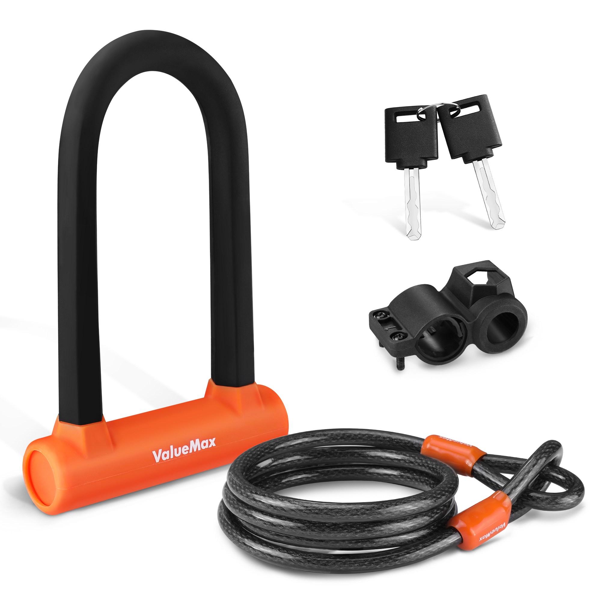 VALUEMAX 자전거 자물쇠 U자형 잠금 세트, 1세트, 블랙 27,900원