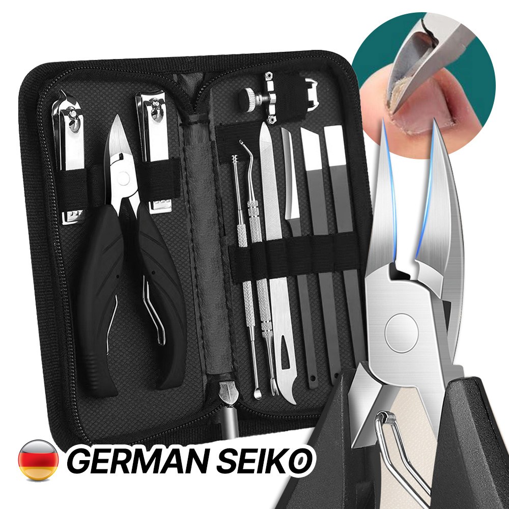 코드86 내성 발톱깎이 교정기 포함 10종 풀세트 두꺼운 발톱 홈케어, 1세트, 실버 18,810원