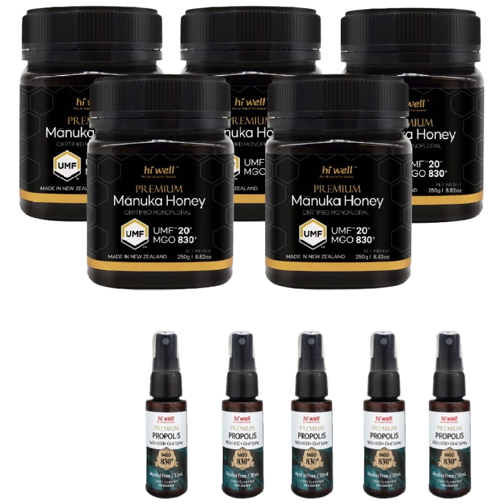 하이웰 마누카 꿀 허니 UMF20 250g 5개 천연 뉴질랜드 마누카꿀 직구 439,200원