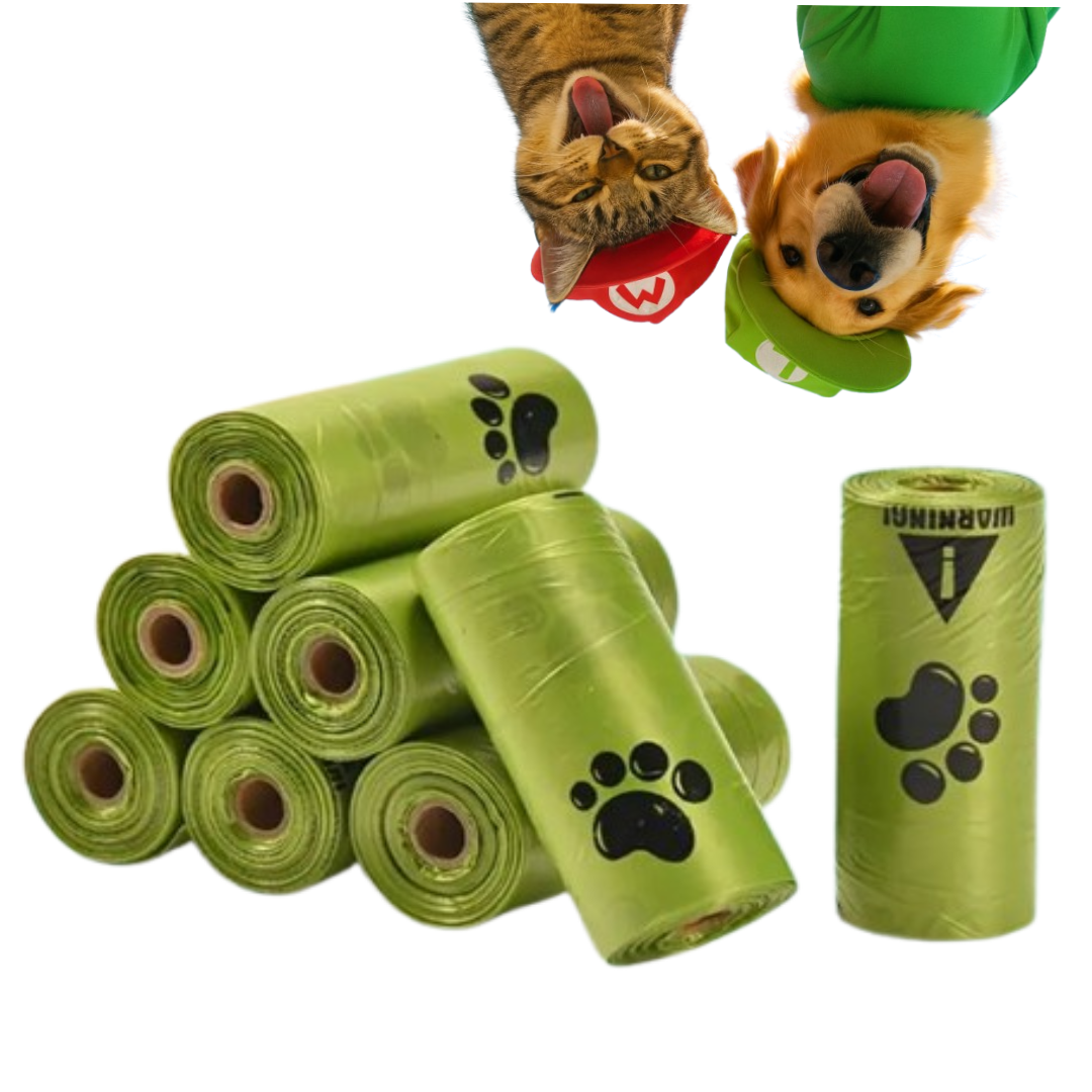 반려동물 파우 생분해 배변봉투 리필형, 8개, 15개입, 그린 4,900원