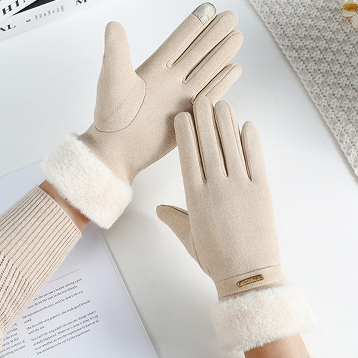 뷰티 여성 겨울 스마트 터치 방한 장갑 8,800원