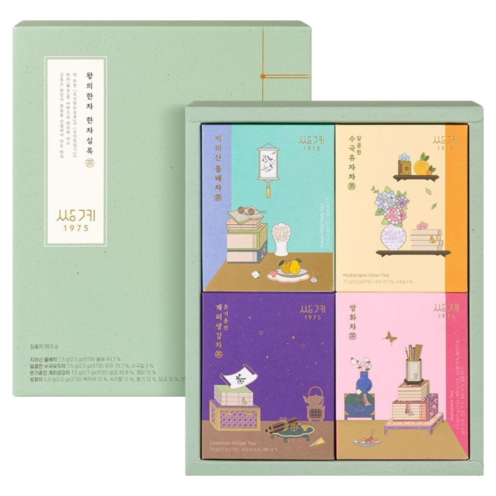 쌍계명차 일상다완 한차실록 선물세트 + 쇼핑백 17,760원