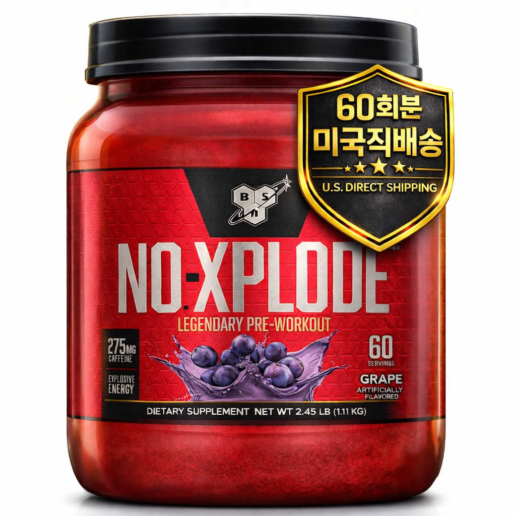 [BSN] BSN 노익스플로드 60서빙 포도 맛 크레아틴 베타알라닌 함유 1.11kg BSN N.O. XPLODE Pre Workout Powder 95,700원