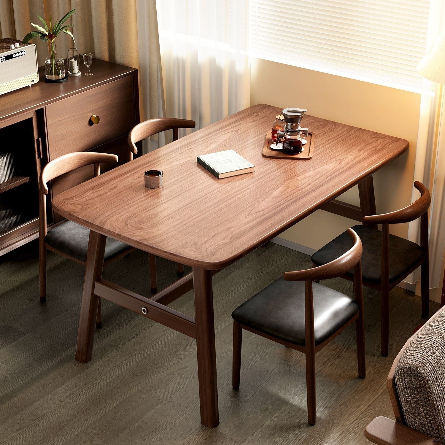 모던 심플 4인식탁세트 가정용 거실테이블의자세트, 현재가 160,000원