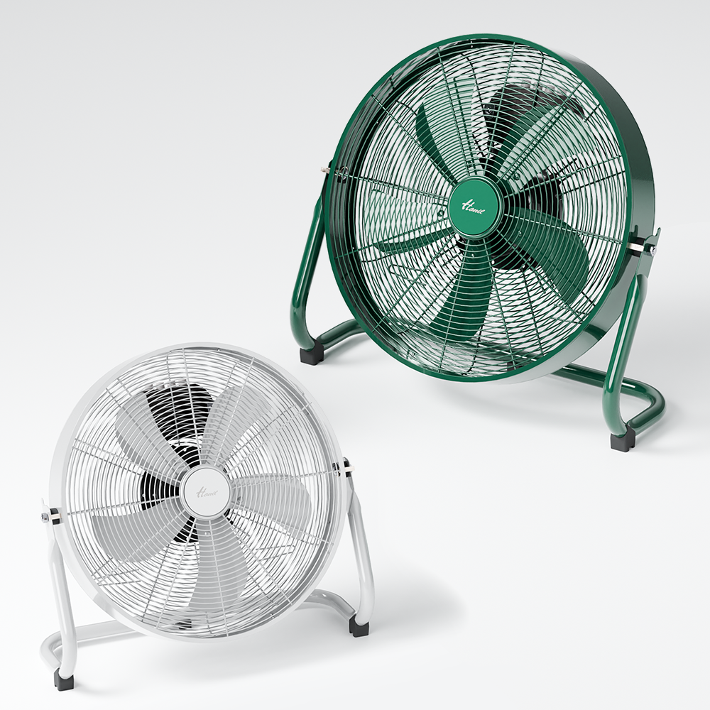 한일선풍기 산업용 업소용 대형선풍기 캠핑선풍기 앉은뱅이 이동식 선풍기 헬스장 메탈 선풍기, EFM-2000[그린] 79,800원
