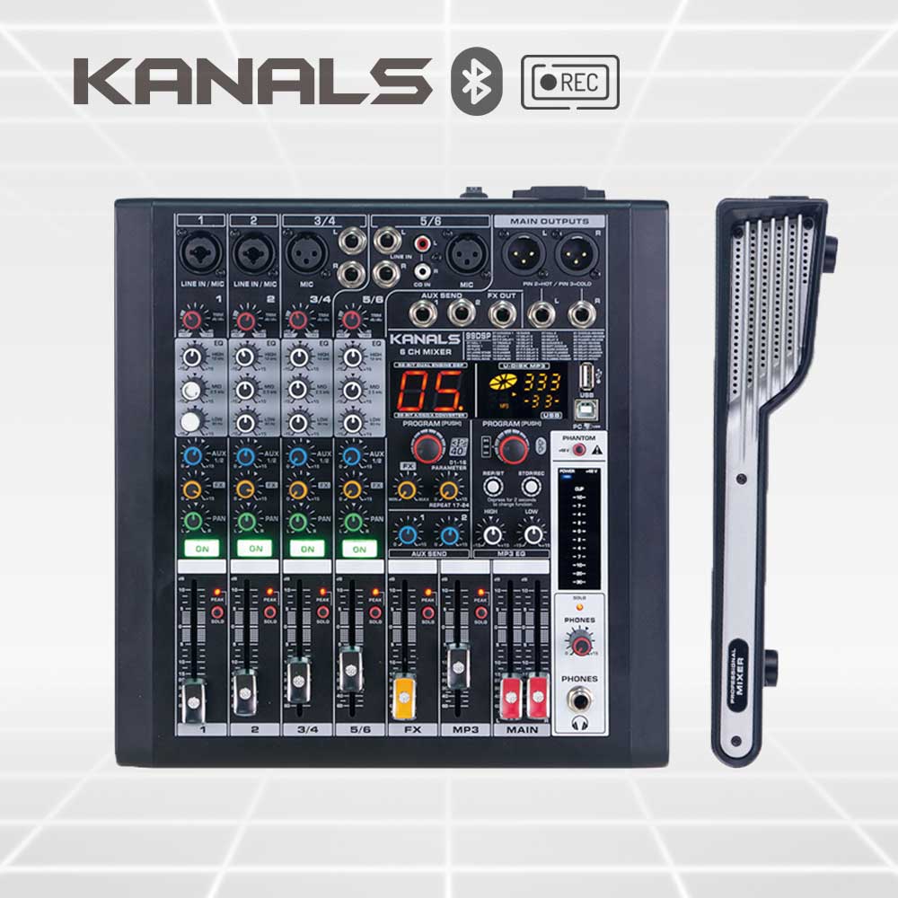 카날스 엔터그레인 6채널 이펙터 USB 블루투스 녹음기능 오디오 믹서 690,000원