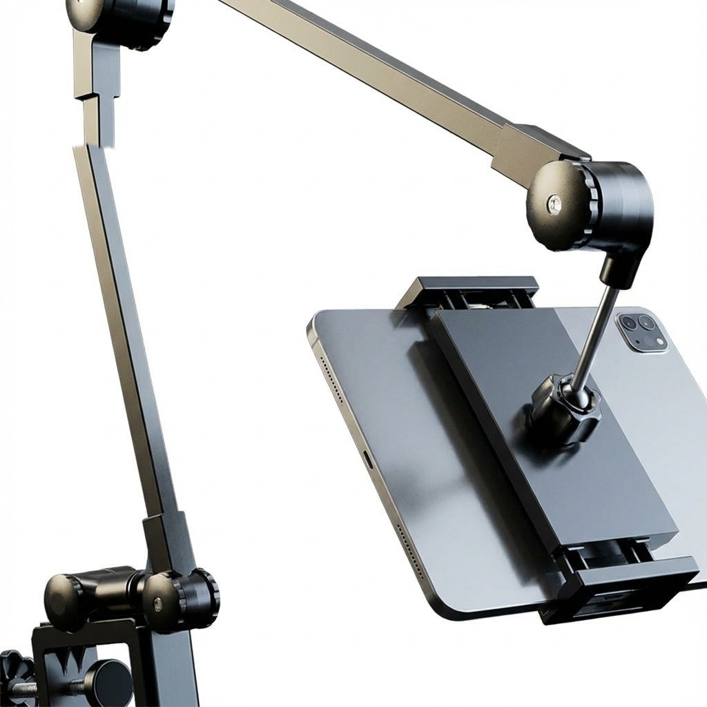 도요카프 태블릿거치대 핸드폰 거치대 침대 고급형 강화형 집게 베이스 침대, 블랙 20,000원