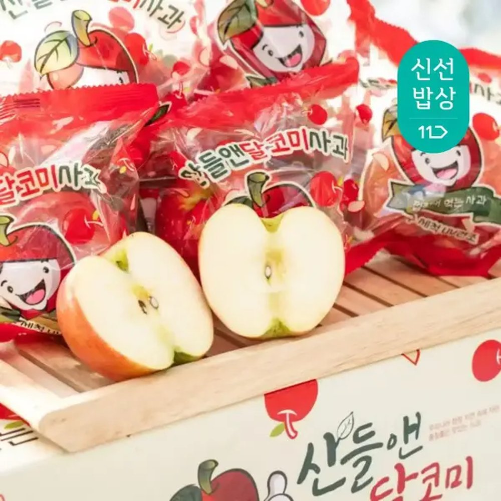 [세척사과 국내리뷰수1위!] 25년 햇 부사 당도선별 고당도! 프리미엄 산들앤 달코미 세척사과 중대과 3kg (11~14과) 56,780원