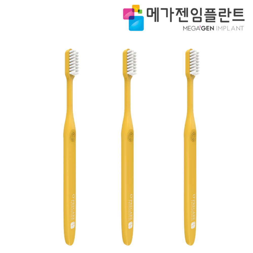 메가젠임플란트 오프리케어 교정용 U컷 일반모 치과전용 치과용 교정 칫솔, 1세트, 3개입 14,500원