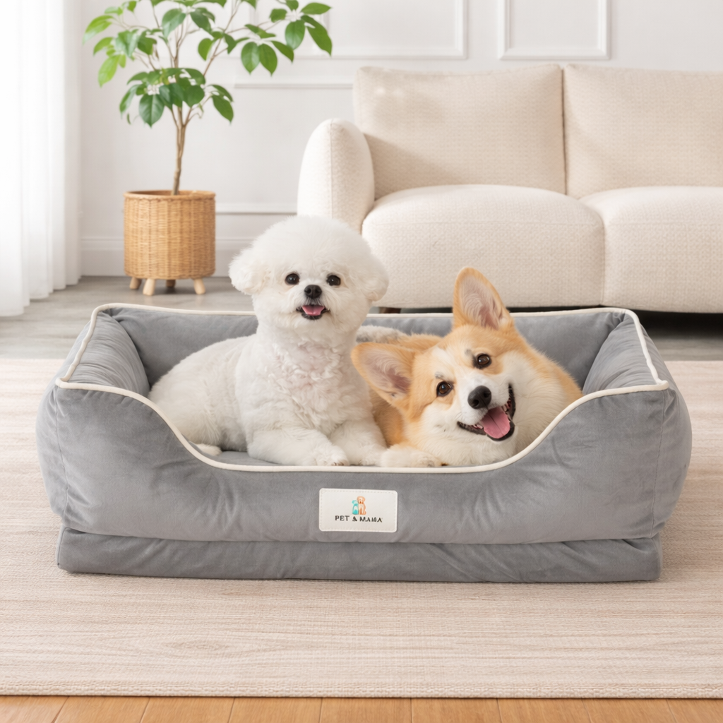 강아지 마약방석 분리형 커버 세탁 가능 스펀지 쿠션 사계절 애견 고양이 겸용 푹신한 반려동물 방석, 1개, 그레이(사계절) 33,100원