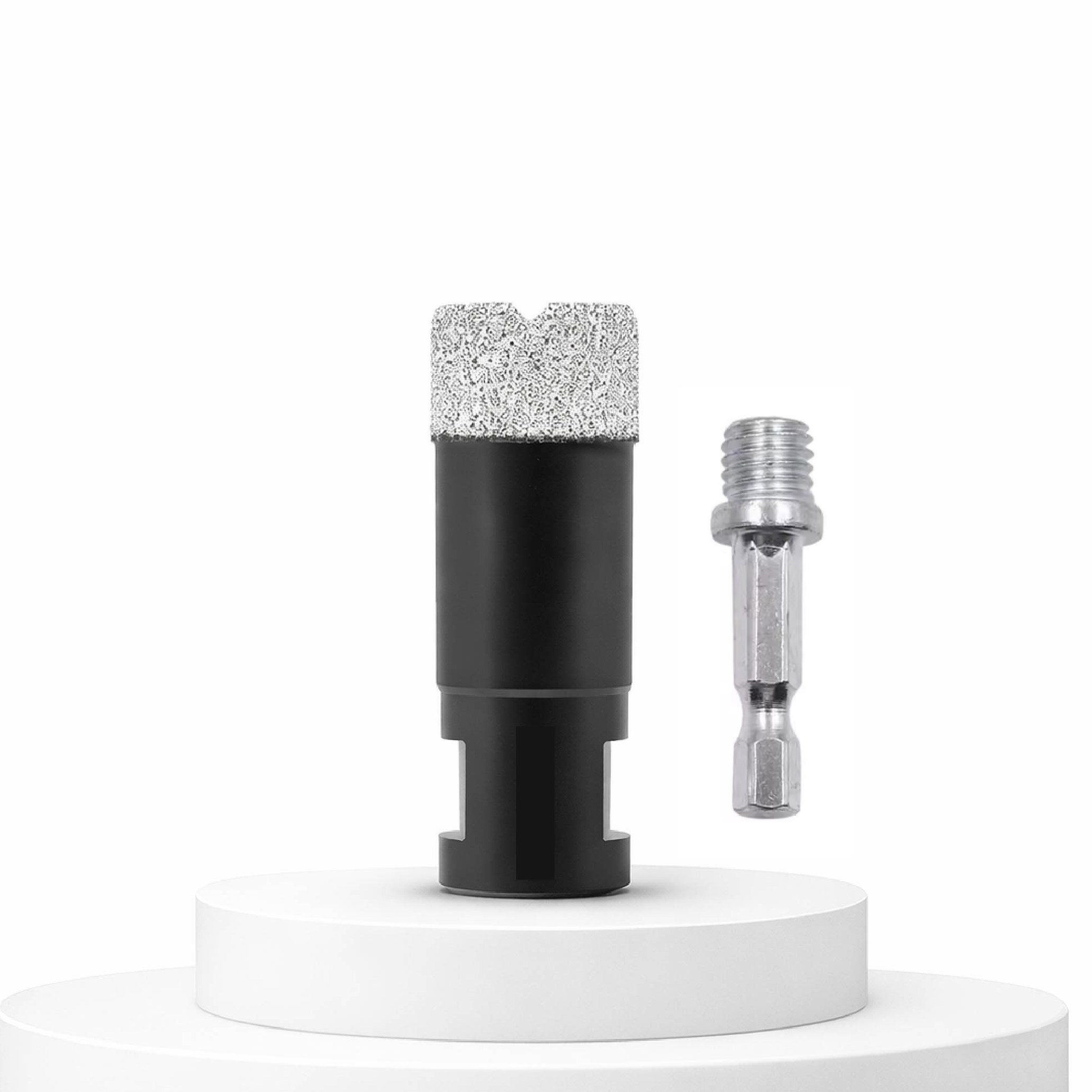 플로메리아 고강도 다이아몬드 홀쏘 28mm M10 그라인더용 융착 코어 비트 포세린 대리석 타일 도자기 구멍 기리 유리 홀커터 홀소, 1세트 25,900원