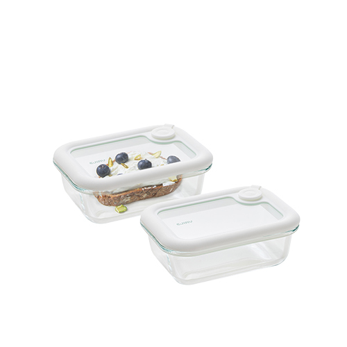 에지리 올글라스 내열유리 밀폐용기 사각 370ml, 단품, 2개 17,500원
