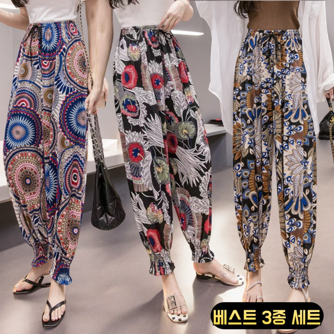 리키보이즈 편한 냉장고 몸빼 바지 베스트 3종 세트 16,500원