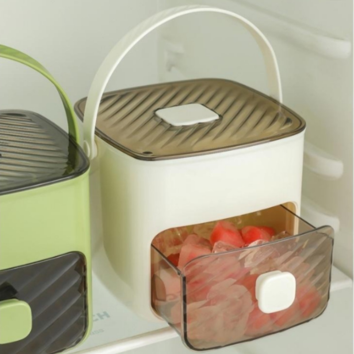 얼음트레이 냉동실 아이스틀 얼음통일체형 사각얼음 50구 원터치, 1세트, 화이트 13,900원