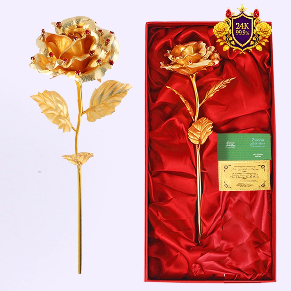 24k 금 카네이션 장미 스톤 금장미 한송이, 어버이날 스승의날 로즈데이 생일 생신 기념일 축하 꽃 여자친구 이벤트 선물 49,500원
