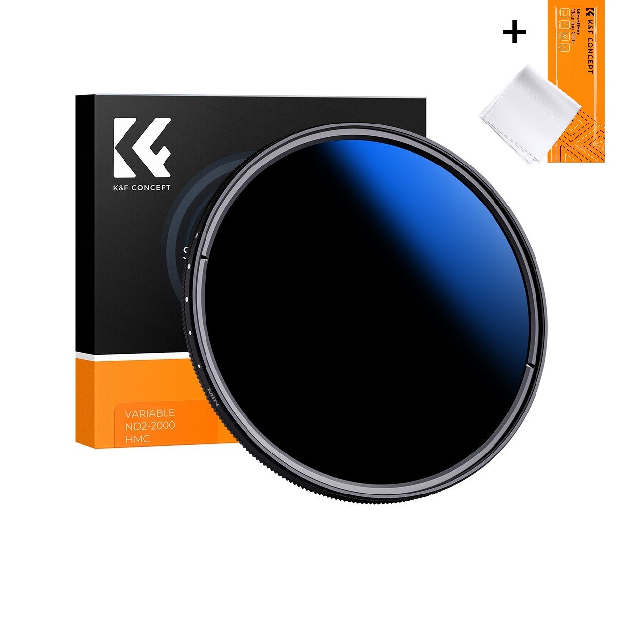 KnF Concept 82mm NANO-C HMC 가변 ND2-400 필터 (블루코팅)  (융포함)  AGC Glass Fader ND2-ND400 Filter + Cloth 35,900원