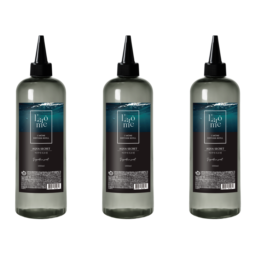 더허브샵 라홈 대용량 디퓨저 리필오일, 아쿠아시크릿, 1.05L, 3개 38,500원