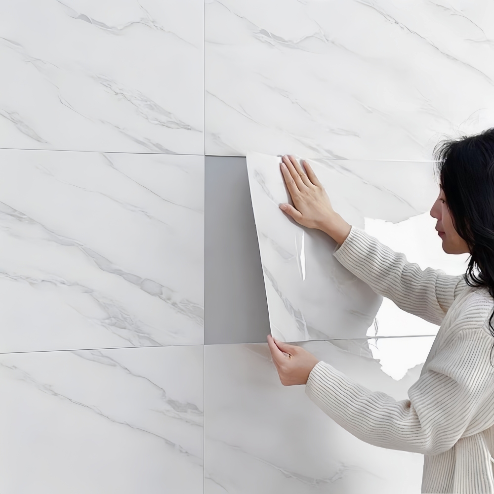 홈잼 붙이는 대리석 벽지 셀프 인테리어 타일 벽 시트지 폼블럭 32P 세트, 라이트 대리석 40,800원
