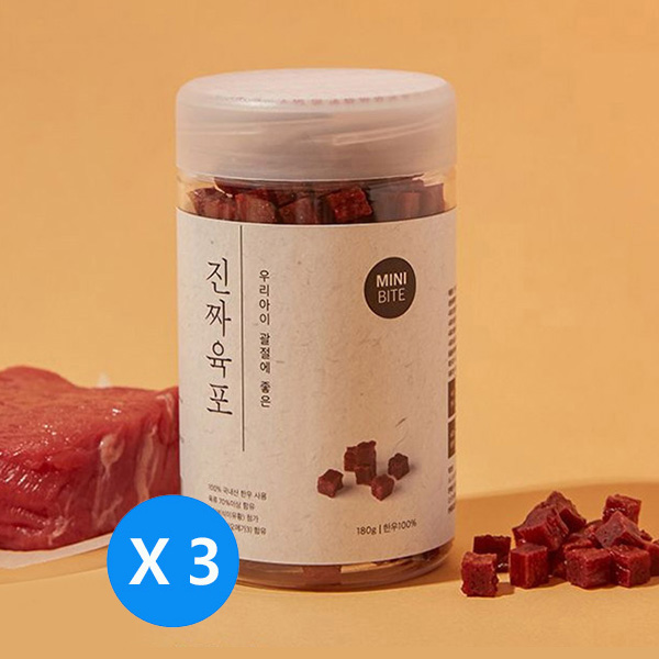진짜육포 미니바이트 강아지 간식 져키 180g 16,310원