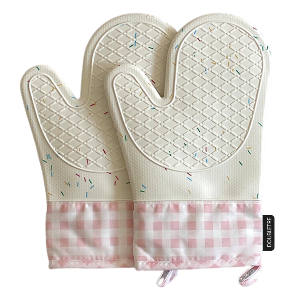 더블트리 손목보호형 내열 실리콘 오븐장갑 12,400원