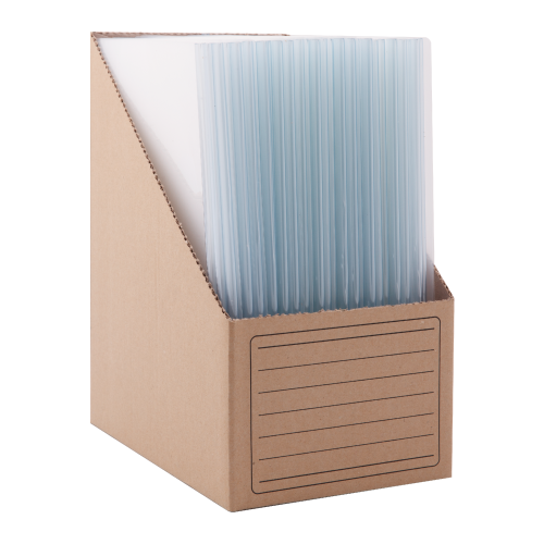 프로비즈 박스형 둥근 쫄대화일 A4 투명 100매 25,000원