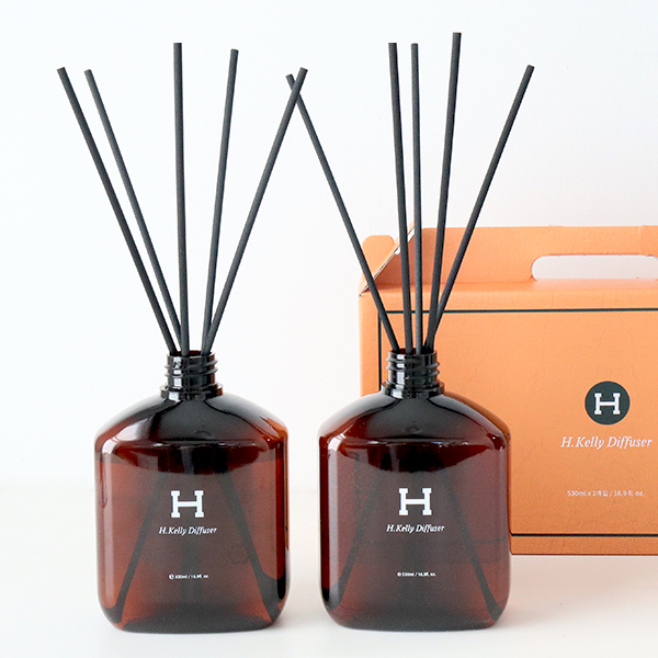 H 켈리 디퓨저 530ml x 2p + 리드스틱 10p 선물세트, 블랙체리, 530ml, 1개 21,720원