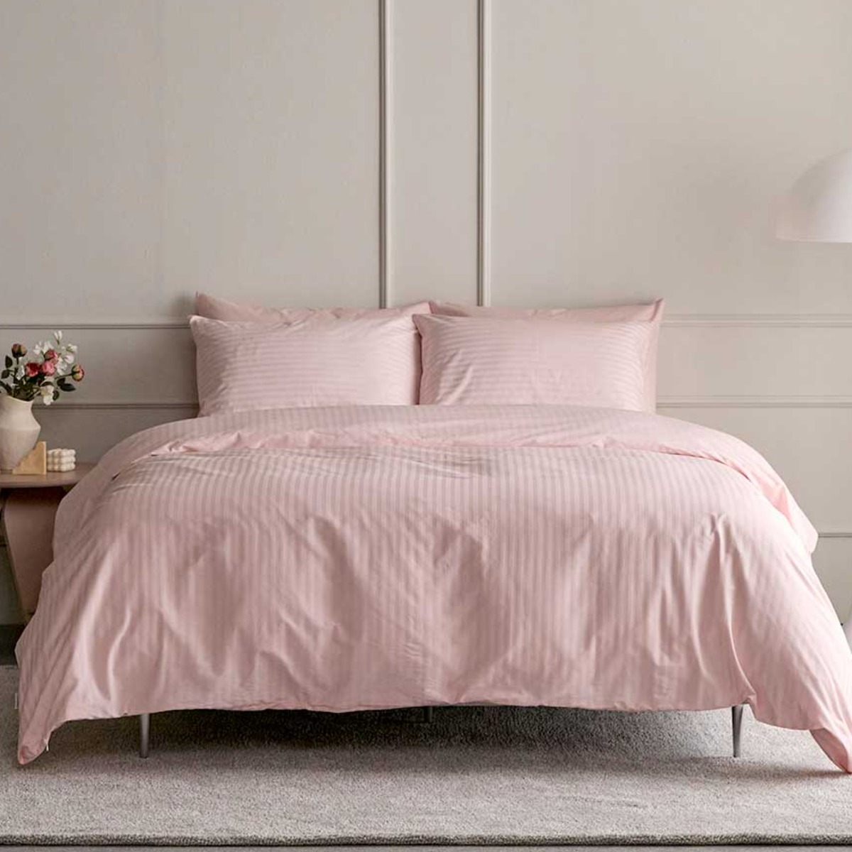 바운티풀 특급호텔 60수 면100% 침구세트 스트라이프 Q 6컬러 58,410원