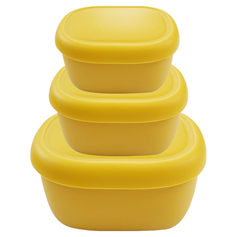 실리팟 실리콘 밀폐용기 3종 세트 머스타드, 1세트, 소 180ml+ 중 330ml+ 대 600ml 23,200원