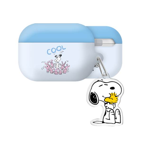 빈티지 스누피 무드 에어팟프로3 하드 케이스 +아크릴키링 세트, 빈티지스누피무드_기쁨, AirPods Pro(3세대) 17,500원