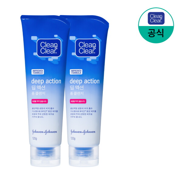 [클린앤클리어] 딥 액션 폼클렌저 120g x2 10,900원
