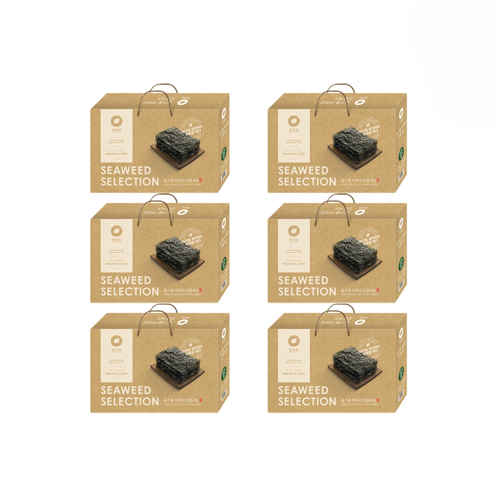 청정원 설 명절 선물세트 들기름 파래김9호 6개 김선물 81,400원