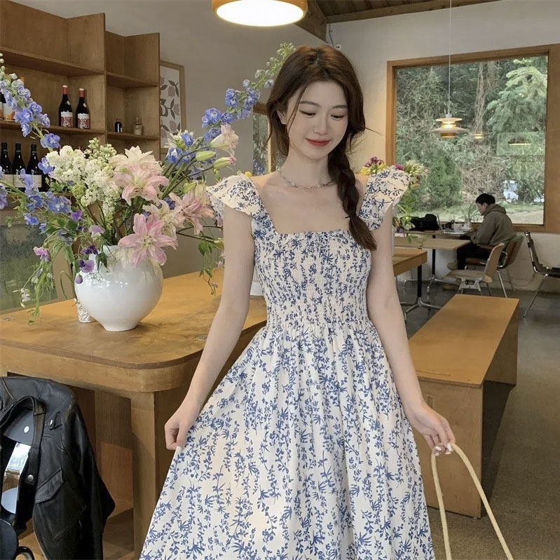 TOONIES 여성 플라잉 슬리브 민소매 롱 원피스 10,240원