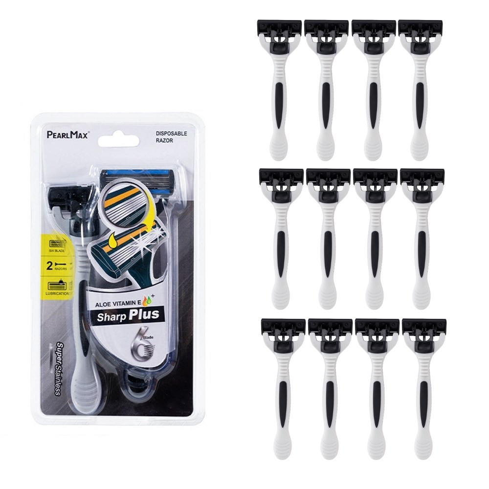 PureEdge 6중날 일회용 12EA 대용량 가성비 면도기세트 쉐이빙폼 3개 포함 23,980원