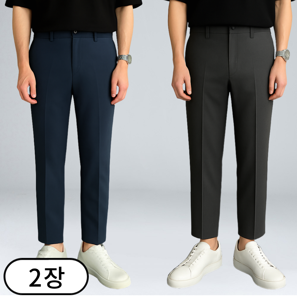 1+1 이브 남성용 히든 밴딩 스판 일자핏 슬랙스 빅사이즈 (3082-2) 62,190원